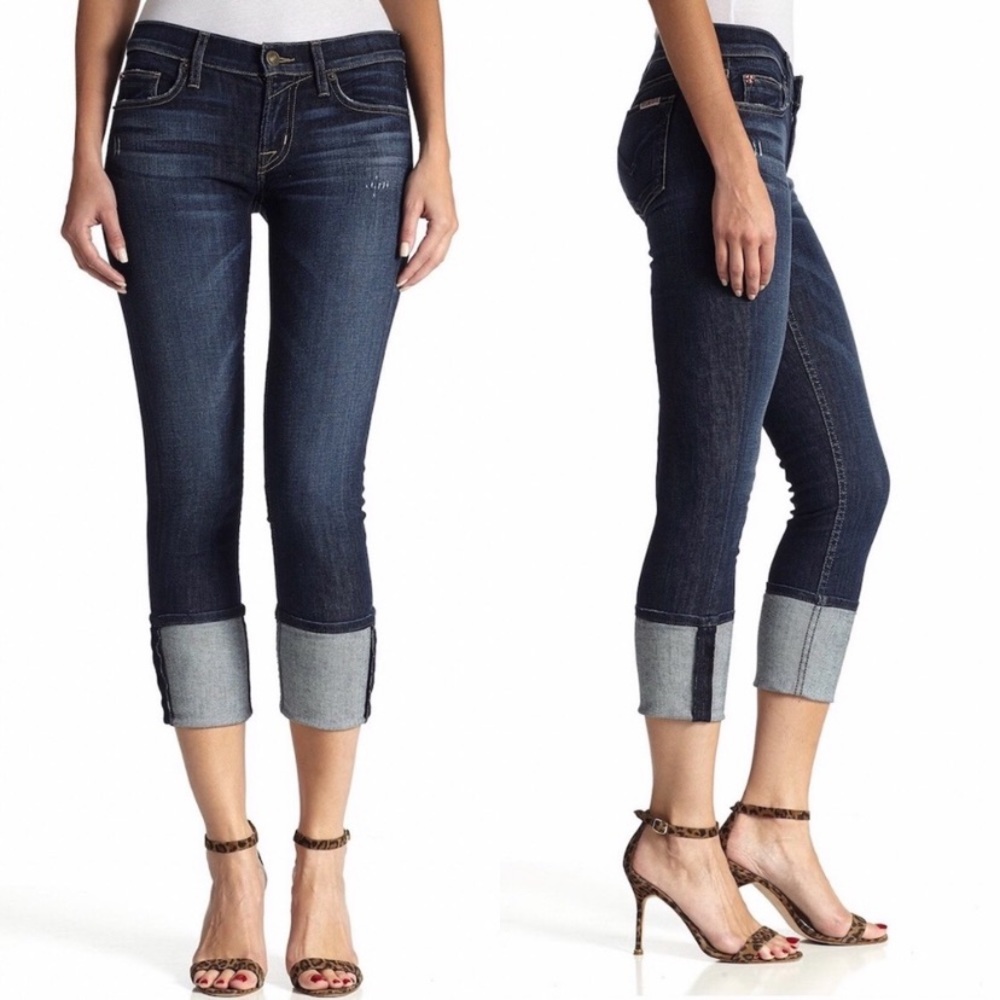 Hudsun Muse Cropped Skinny Jeans.  Size  M.